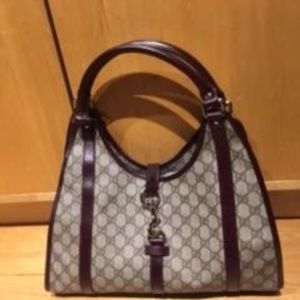 Gucci GG Large Joy Handbag Burgundy Handles